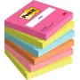 3M 654-6-POP note adesive quadrate multicolore 100 fogli autoadesive
