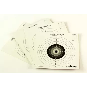 Bersagli in carta broń.pl 17 × 17 cm, carta, 100 pz.