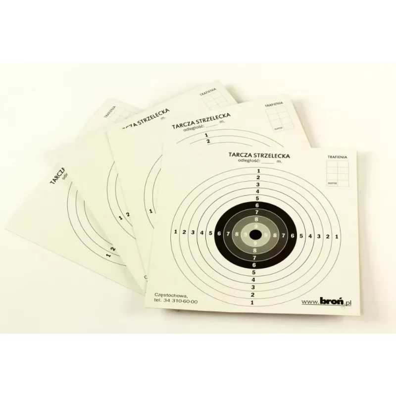 Bersagli in carta broń.pl 17 × 17 cm, carta, 100 pz.
