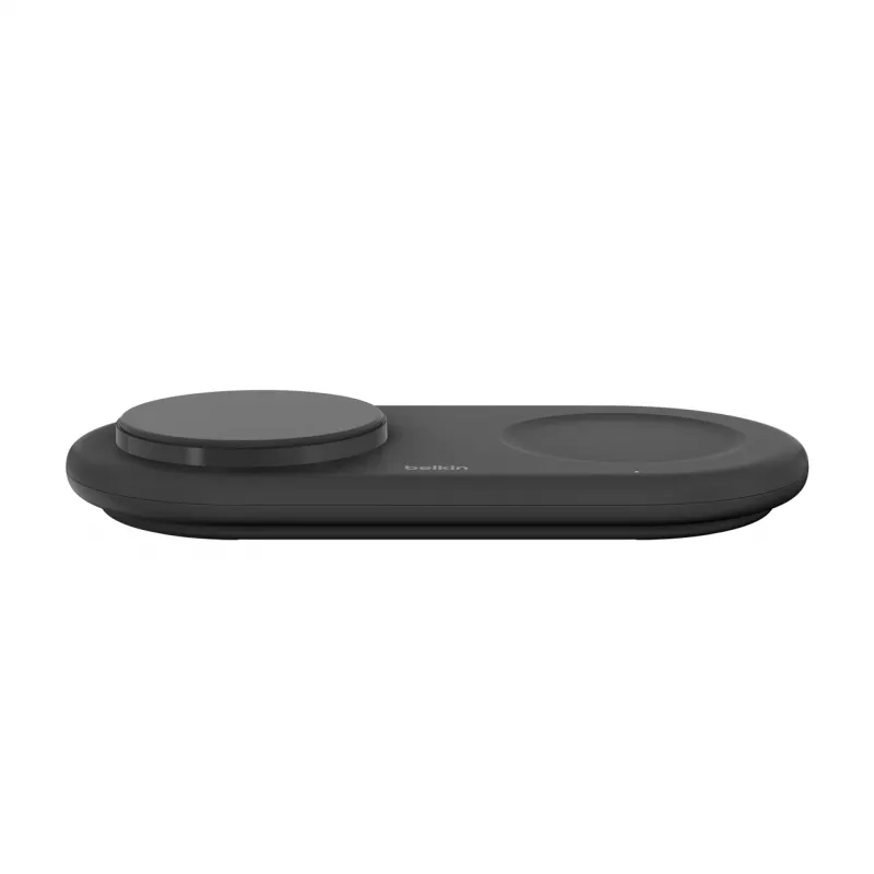 Belkin WIZ021VFBK – stazione di ricarica wireless 2-in-1 con tecnologia Qi2 15 W, nero