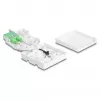 DELOCK Scatola di connessione in fibra ottica 2 x SC/APC simplex con set cavo drop G.657.A1 da 30 m