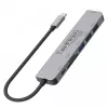 Hub USB-C Unitek 7in1 alluminio PD 100W 5 Gbps — adattatore multiporta con Power Delivery