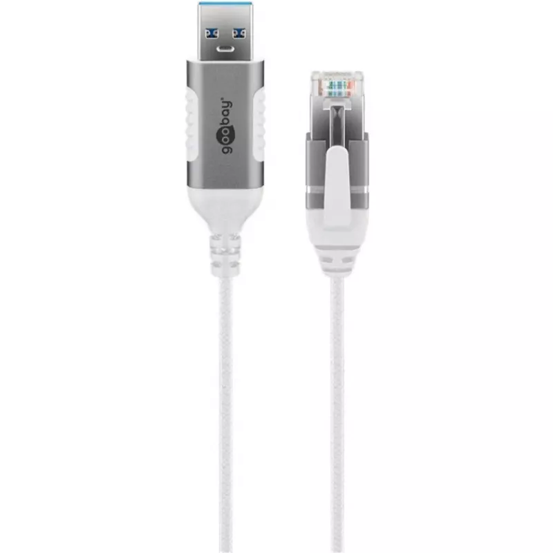 Cavo Ethernet Goobay USB-A 3.0 a RJ45 sottile 2 m - collega router, modem o (74379)