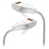Cavo patch di rete UBIQUITI UACC-Cable-Patch-EL-C6A 0,15 m Cat6a RJ-45 bianco traslucido