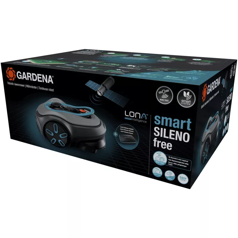 Robot tagliaerba Gardena smart SILENO free superficie massima prato 1200 m² larghezza di taglio 16 cm
