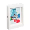 LEGO Cornice PICTURE FRAME, (L)191 x (A)268 mm, bianco in plastica ABS, con 4 stud, impilabile, adatta per - 1 pz.