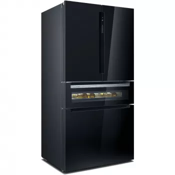 Frigorifero side-by-side Siemens KF96RSBEA a libera installazione 572 L nero