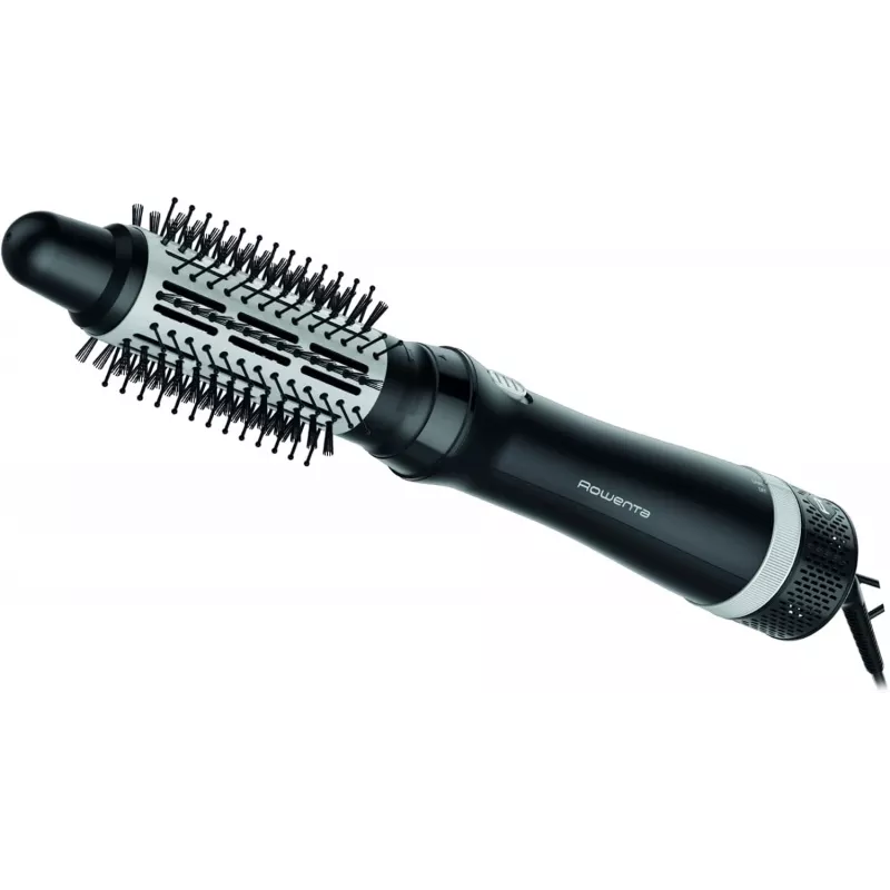 Spazzola ad aria calda Rowenta Express Style CF6320F0 calda nero argento per tutte le lunghezze di capelli