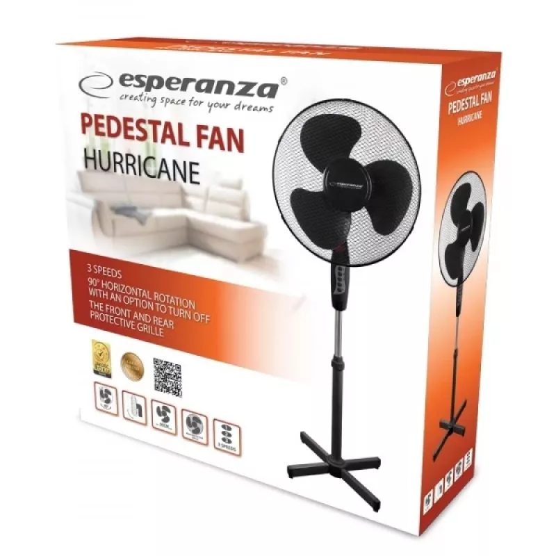 Esperanza EHF001KK ventilatore domestico nero