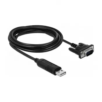 Cavo seriale DeLOCK 66282 nero 1,8 m RS-232 USB Type-A