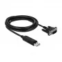 Cavo seriale DeLOCK 66282 nero 1,8 m RS-232 USB Type-A