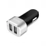 Caricabatterie da auto 2x USB 2,4A alluminio