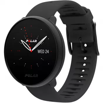 Polar Ignite 2 - nero e perla - orologio sportivo con cinturino - silicone - nero - misura cinturino: S/L - Bluetooth - 35 g (90085182)