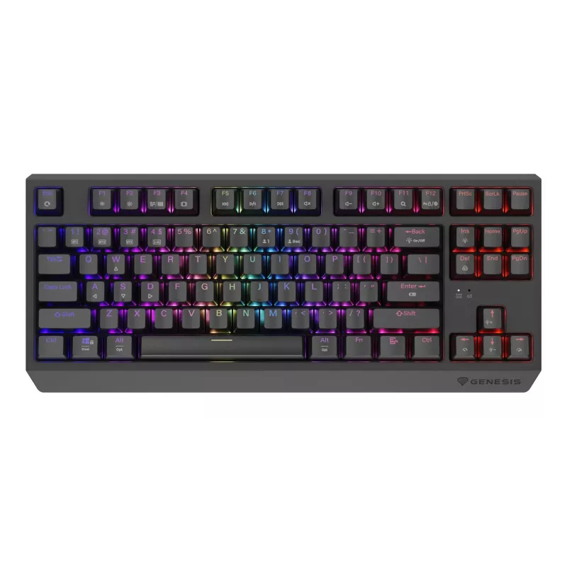 Tastiera GENESIS Thor 230 TKL gaming USB + RF wireless + Bluetooth QWERTY inglese USA nero