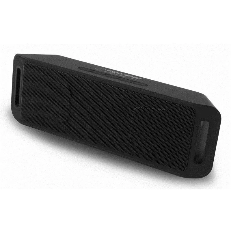 Altoparlante stereo portatile ESPERANZA FOLK nero — 6 W RMS, Bluetooth, microSD, batteria LiPo