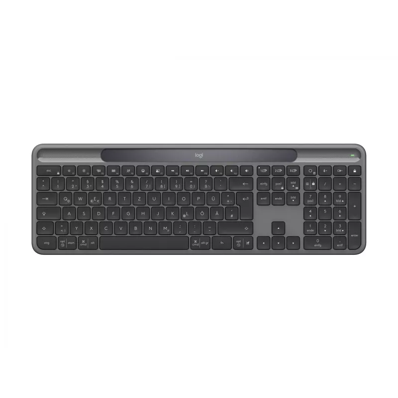 Logitech Signature Slim Solar+ K980 Tastiera wireless, QWERTZ tedesco, grafite