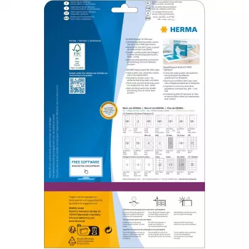Scheda per CD HERMA 121x242 mm