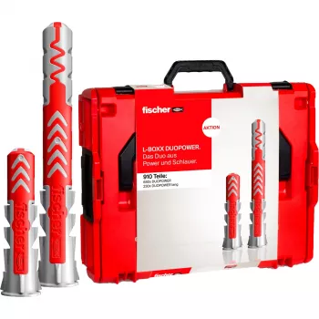 L-BOXX 102 DuoPower, tassello universale grigio chiaro/rosso, 910 pezzi