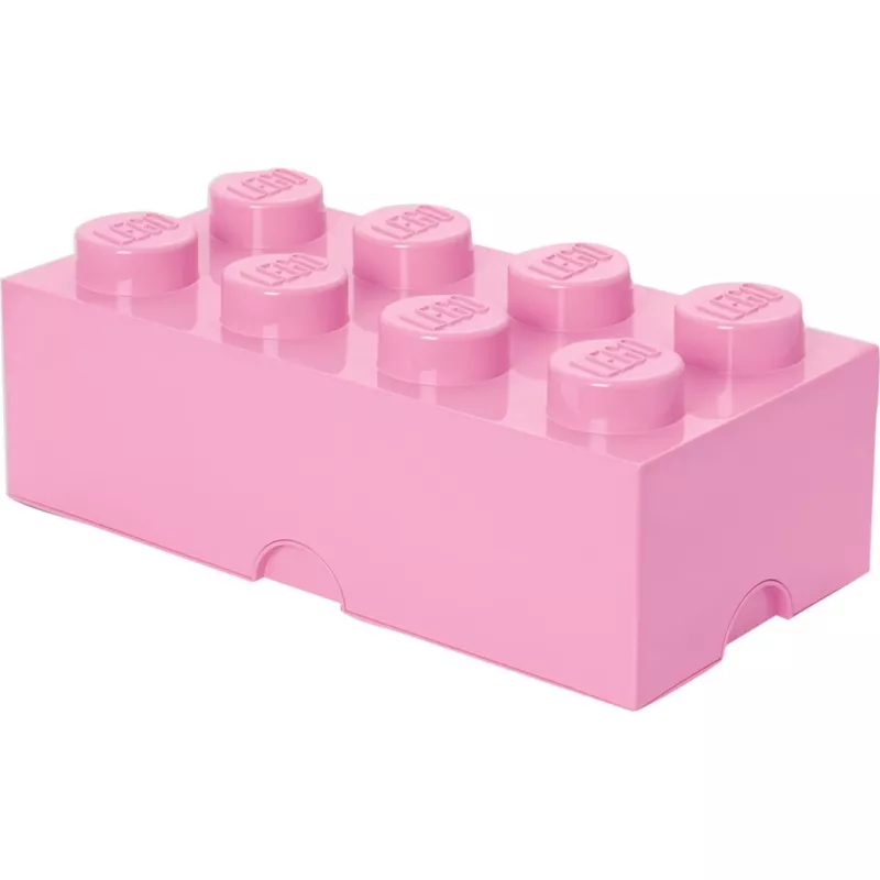 Mattoncino contenitore LEGO 8 rosa, scatola contenitore rosa