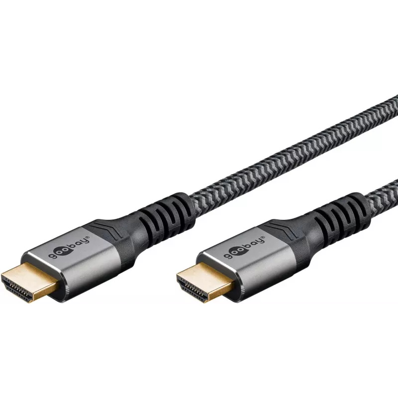 Cavo HDMI Plus High-Speed con Ethernet, 4K @ 60Hz (grigio, 15 metri)