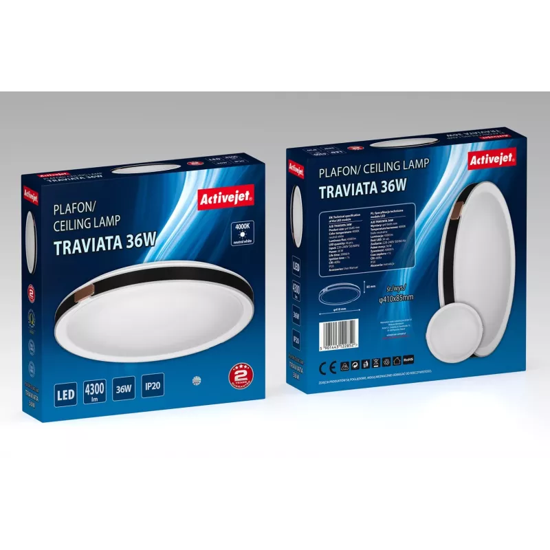 Activejet AJE-TRAVIATA Plafoniera LED 36W