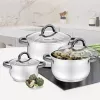 MAESTRO MR-3522-6M-BLACK set di pentole da 6 pezzi