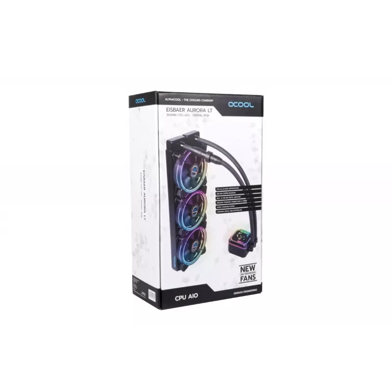Alphacool Eisbaer LT360 Aurora HPE Digital RGB raffreddamento a liquido AiO da 360 mm