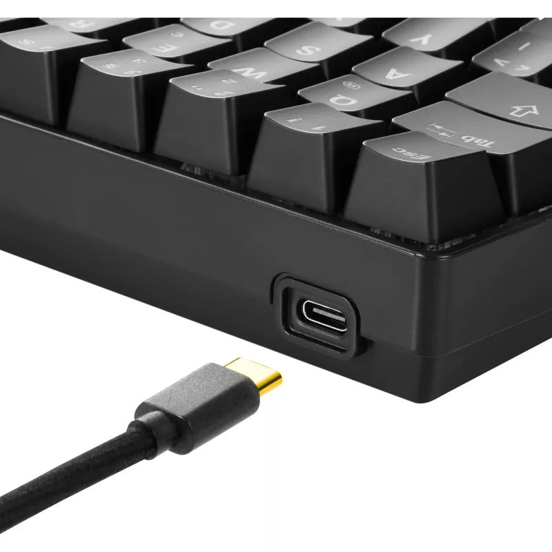 SKILLER SGK50 S4, tastiera da gaming nera, layout DE, Kailh Red
