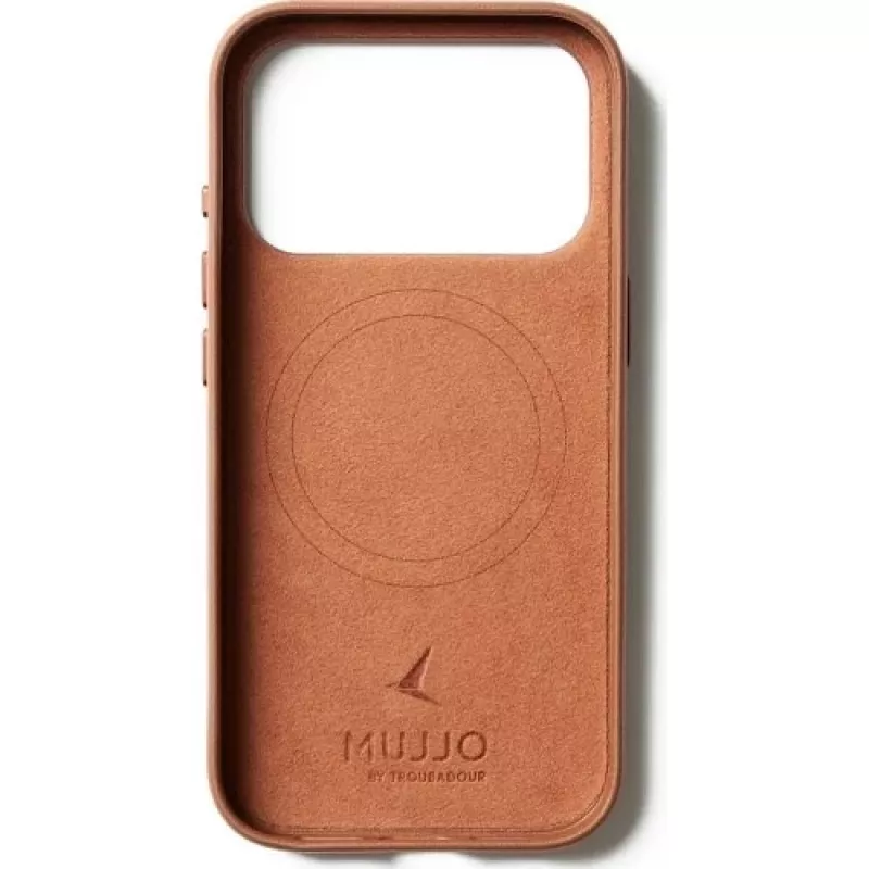 Mujjo Full Leder Case MagSafe custodia per iPhone 17 Pro marrone