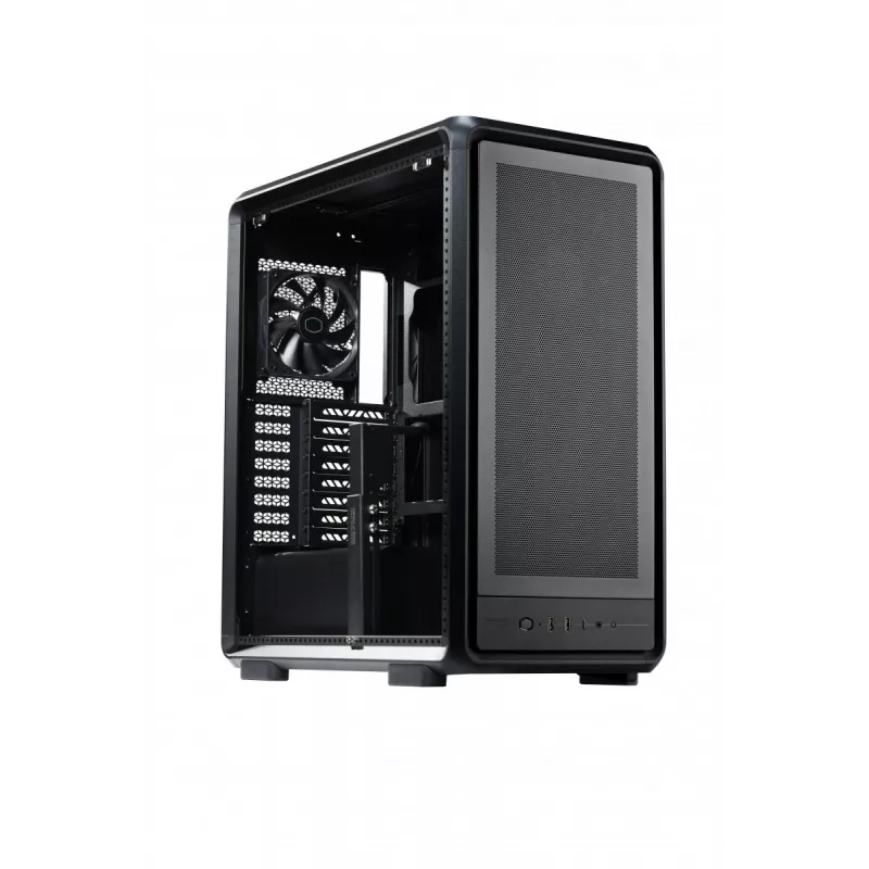 Case PC Midi Tower Cooler Master MasterFrame 500 Mesh — nero con lato trasparente, supporta ATX/EATX, 2x200 mm anteriori, 1x120 mm posteriore