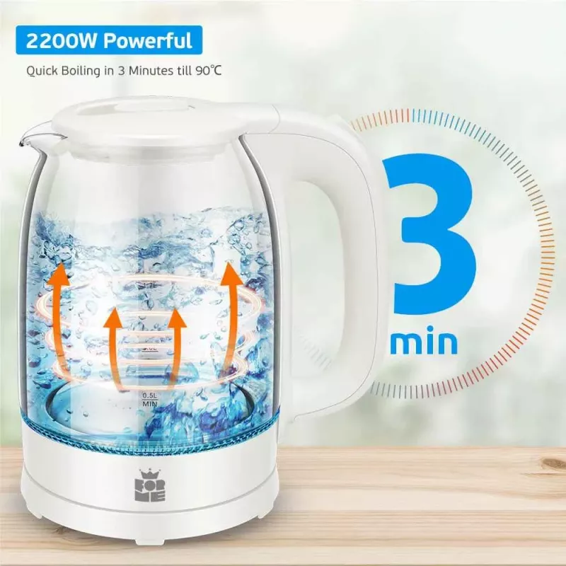 Bollitore elettrico Forme FKG-102 1,7L 2200W bianco