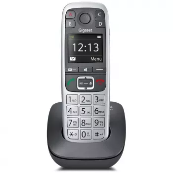 Gigaset E560 telefono DECT telefono con display del numero nero, argento