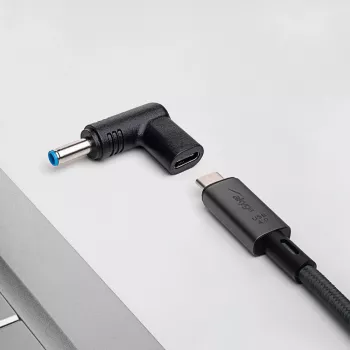 Adattatore di ricarica Akyga AK-ND-C09 USB-C a DC 4,5 x 3,0 mm + pin per notebook, 18,5-20 V, 100 W, per HP