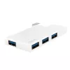 Hub USB 3.0 4 porte, argento