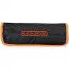 Set meccanico con borsa arrotolabile 76 pezzi nero arancione