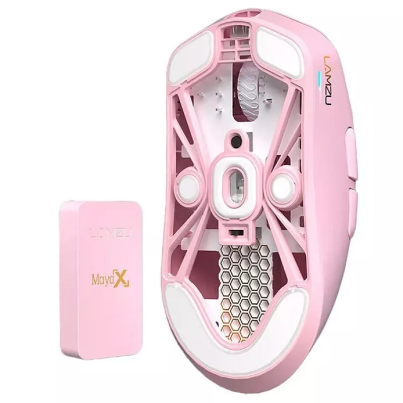 Mouse Lamzu MAYA X 8K Wireless Gaming mouse rosa chiaro USB