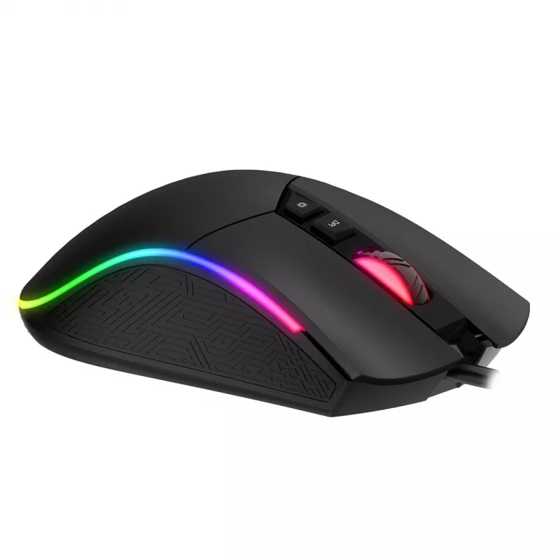 Havit MS1001S - Mouse gaming ottico per destrimani, USB Type A, nero-grigio
