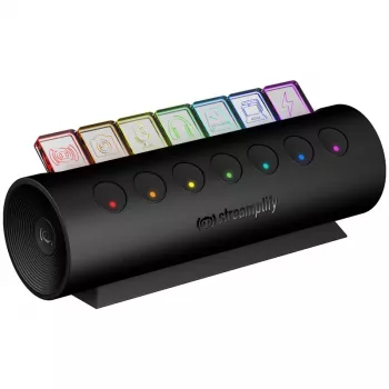 Streamplify HUB CTRL 7, 7x USB 3.0 Type-A, RGB, 12V, cavo di alimentazione EU – nero