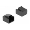 DeLOCK 86470 Copripolvere per spina RJ45, nero, 10 pz