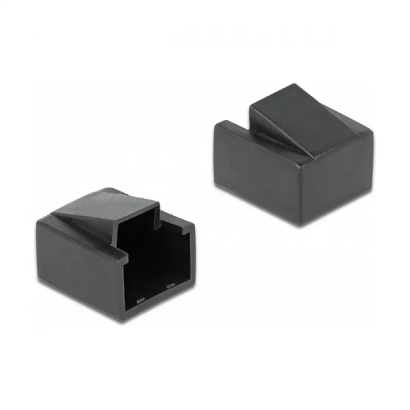 DeLOCK 86470 Copripolvere per spina RJ45, nero, 10 pz