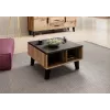 Cama LOTTA 60 Tavolino rovere Wotan/nero opaco