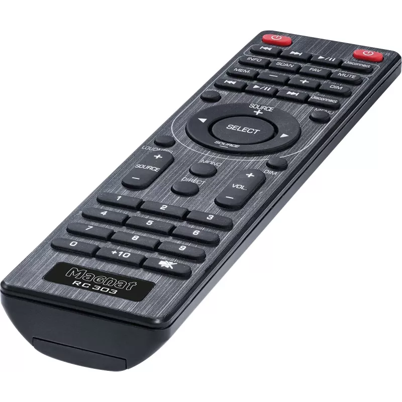 Sintoamplificatore stereo Magnat MC 400 — 2.0 canali, 40 W per canale, lettore CD, Wi-Fi, Bluetooth, DAB/FM, Ethernet (nero)