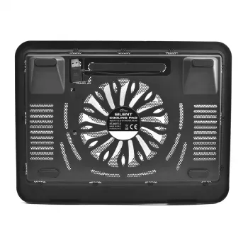 Cuscinetto raffreddante MEDIA-TECH MT2660 – raffreddatore per laptop alimentato via USB, 1 ventola 13,5 cm, 20 CFM, 1000 giri/min, 330×250×40 mm, 327 g, retroilluminazione