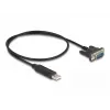 DeLOCK adattatore USB 2.0 su seriale RS-232 50 cm FTDI nero