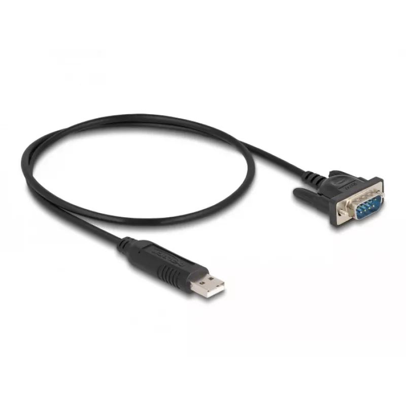 DeLOCK adattatore USB 2.0 su seriale RS-232 50 cm FTDI nero