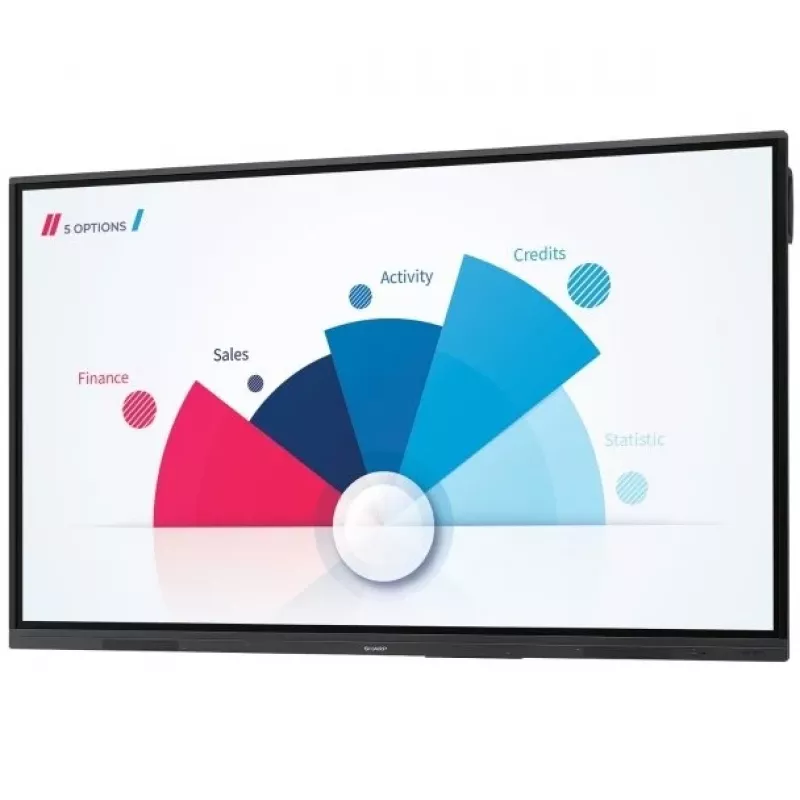 Sharp PN-L752B lavagna interattiva 190,5 cm (75 pollici) 3840 x 2160 pixel touchscreen nero