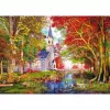 Cappella nel fascino d'autunno, puzzle 1000 pezzi