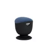 Up Up Seul sgabello ergonomico a bilanciere nero, D47 tessuto blu