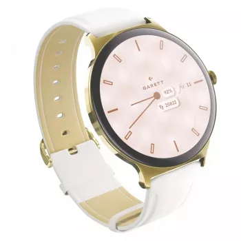 Smartwatch Garett Verona 2 Gold Mesh con Bluetooth e misuratore di frequenza cardiaca