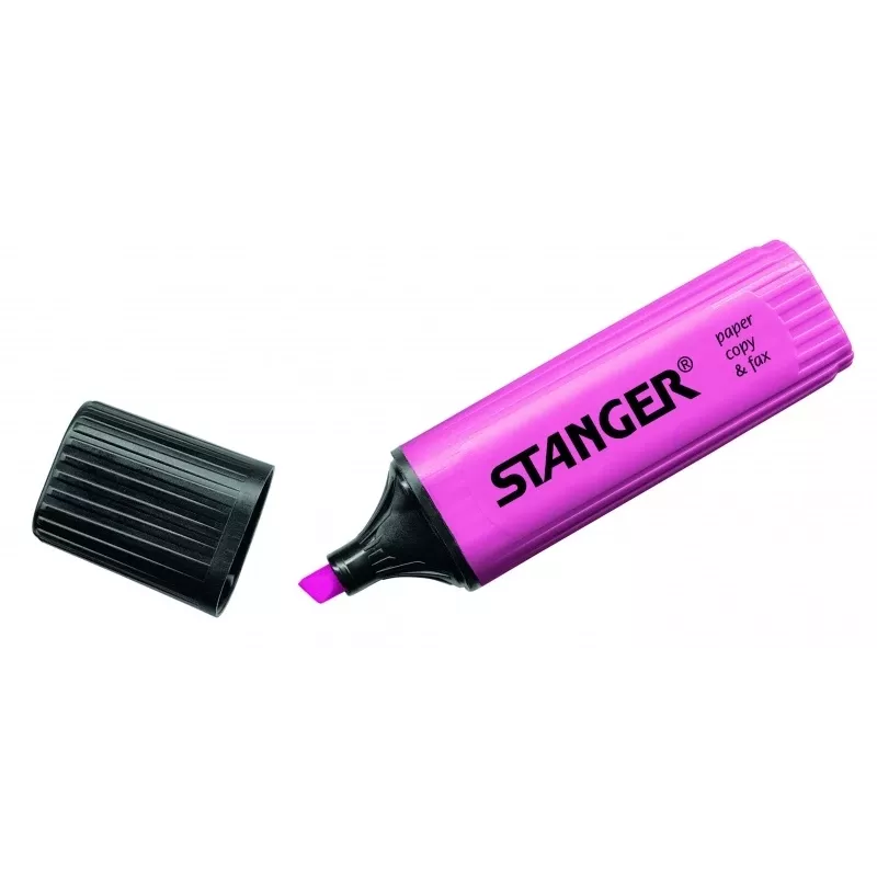 Evidenziatore STANGER, 1-5 mm, rosa, scatola 10 pz. 180004000
